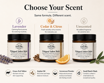 Goodland whipped tallow balm scent options
