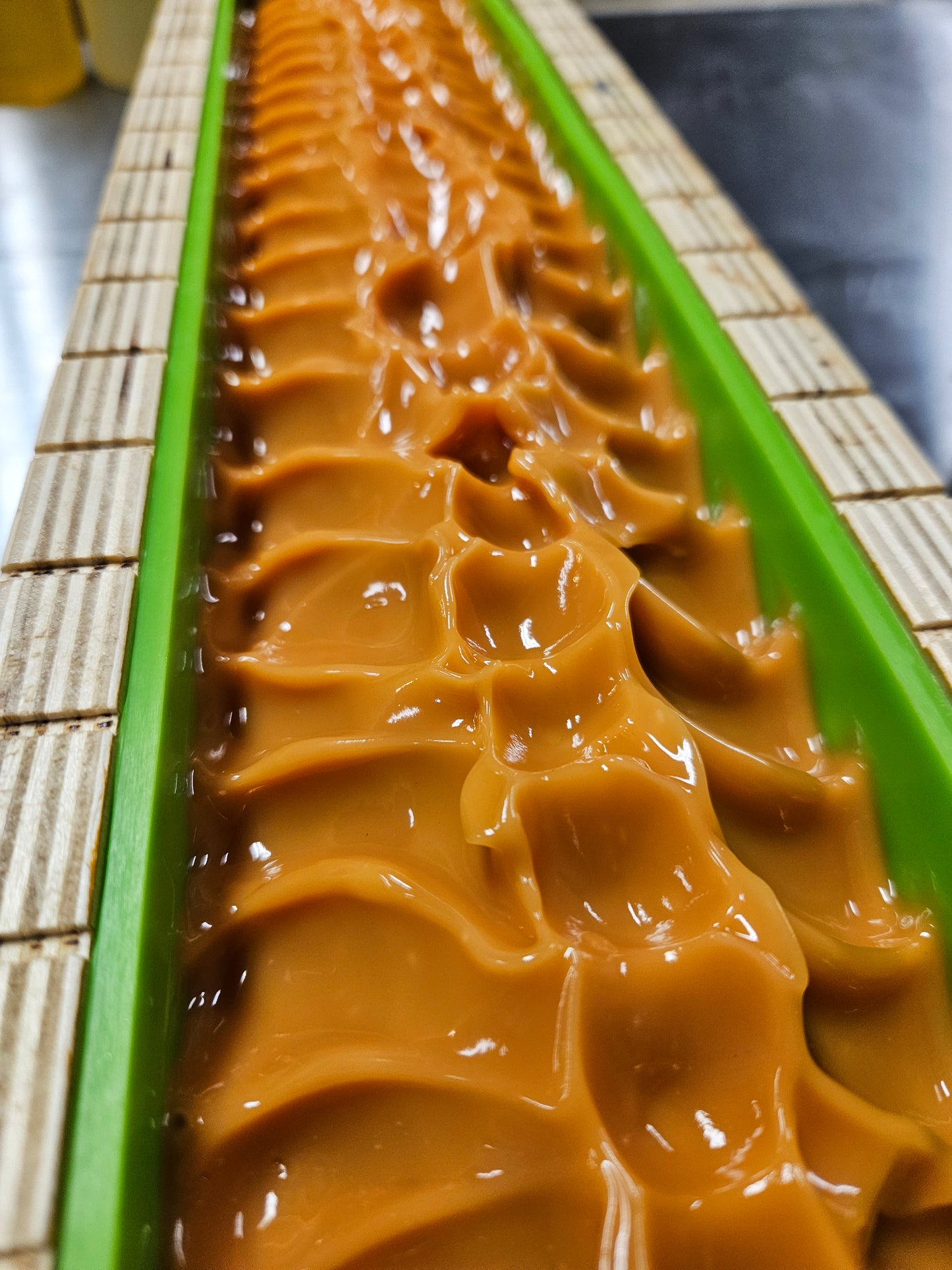 Goodland Radiant Earth Patchouli Orange Soap Loaf in mold